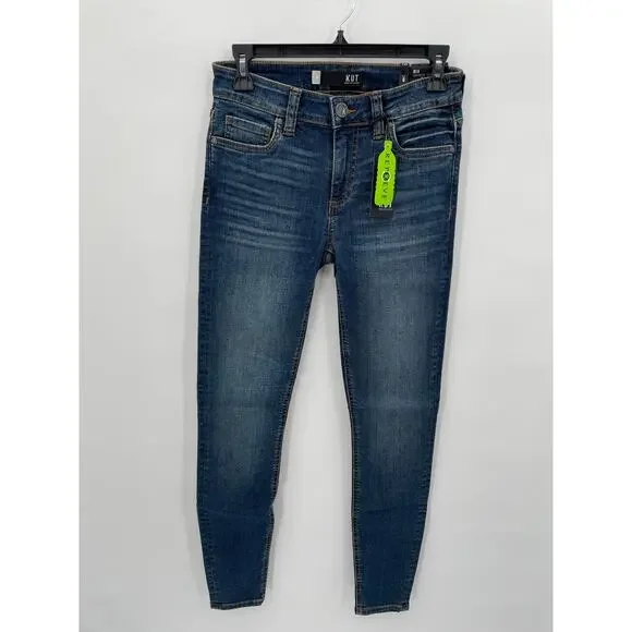 Kut from the Kloth NWT Mia Toothpick Skinny Dark Wash Denim Jean // 0 - Picture 1 of 6